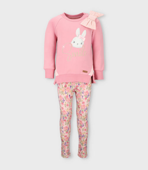 Conjunto niña floreado