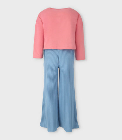 Conjunto niña con flores