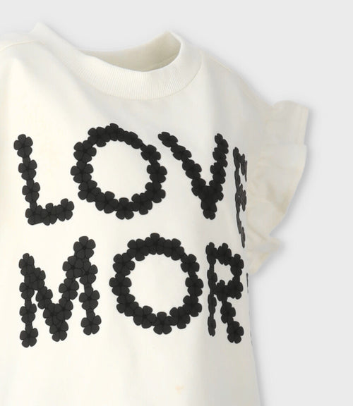 Conjunto niña puntos y flores 2 años / Negro