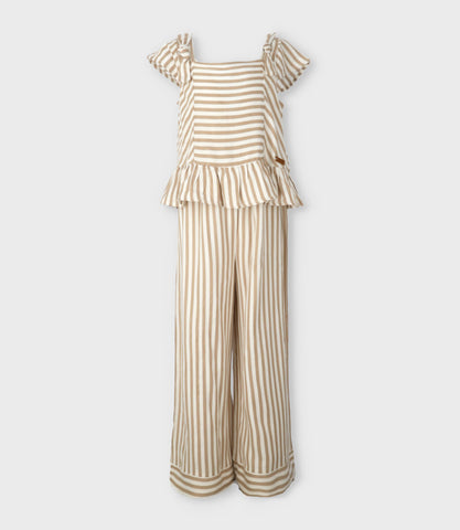 Conjunto niña rayado