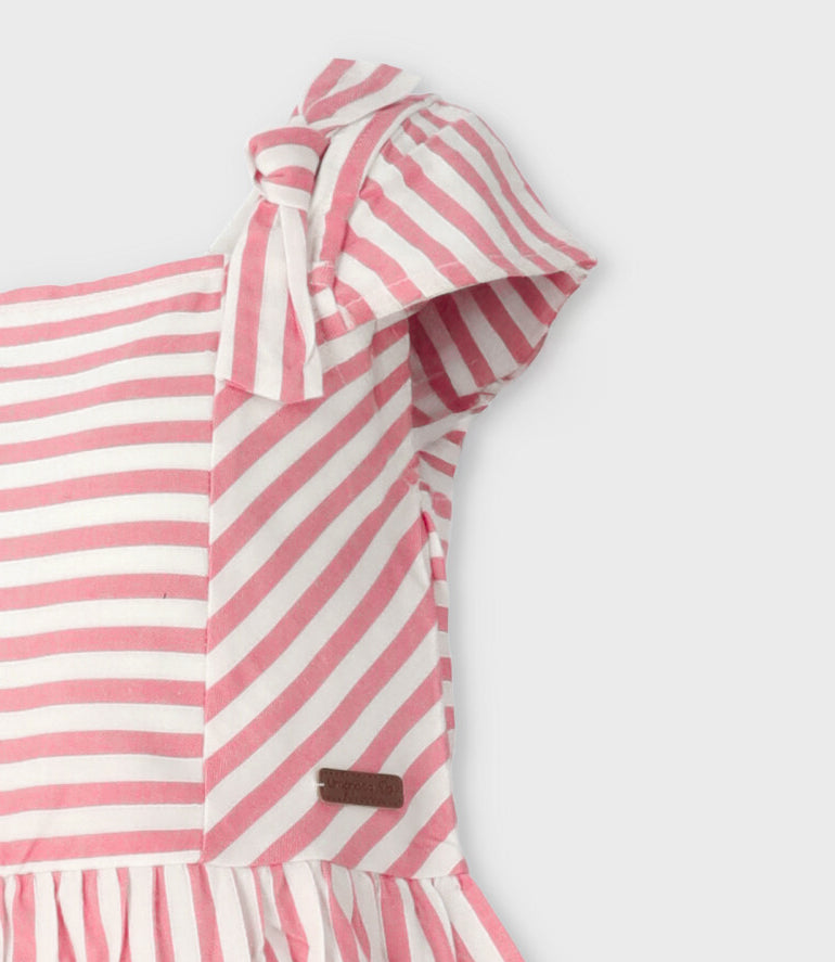 Conjunto niña rayado 2 años / Coral