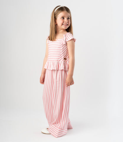 Conjunto niña rayado