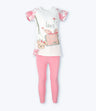 Conjunto niña con flores y koala