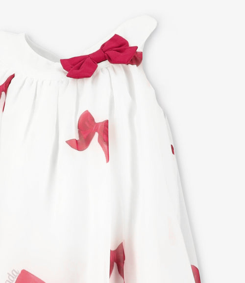 Conjunto niña con lazos 2 años / Rojo