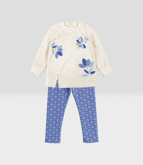 Conjunto niña boho 2 años / Crudo