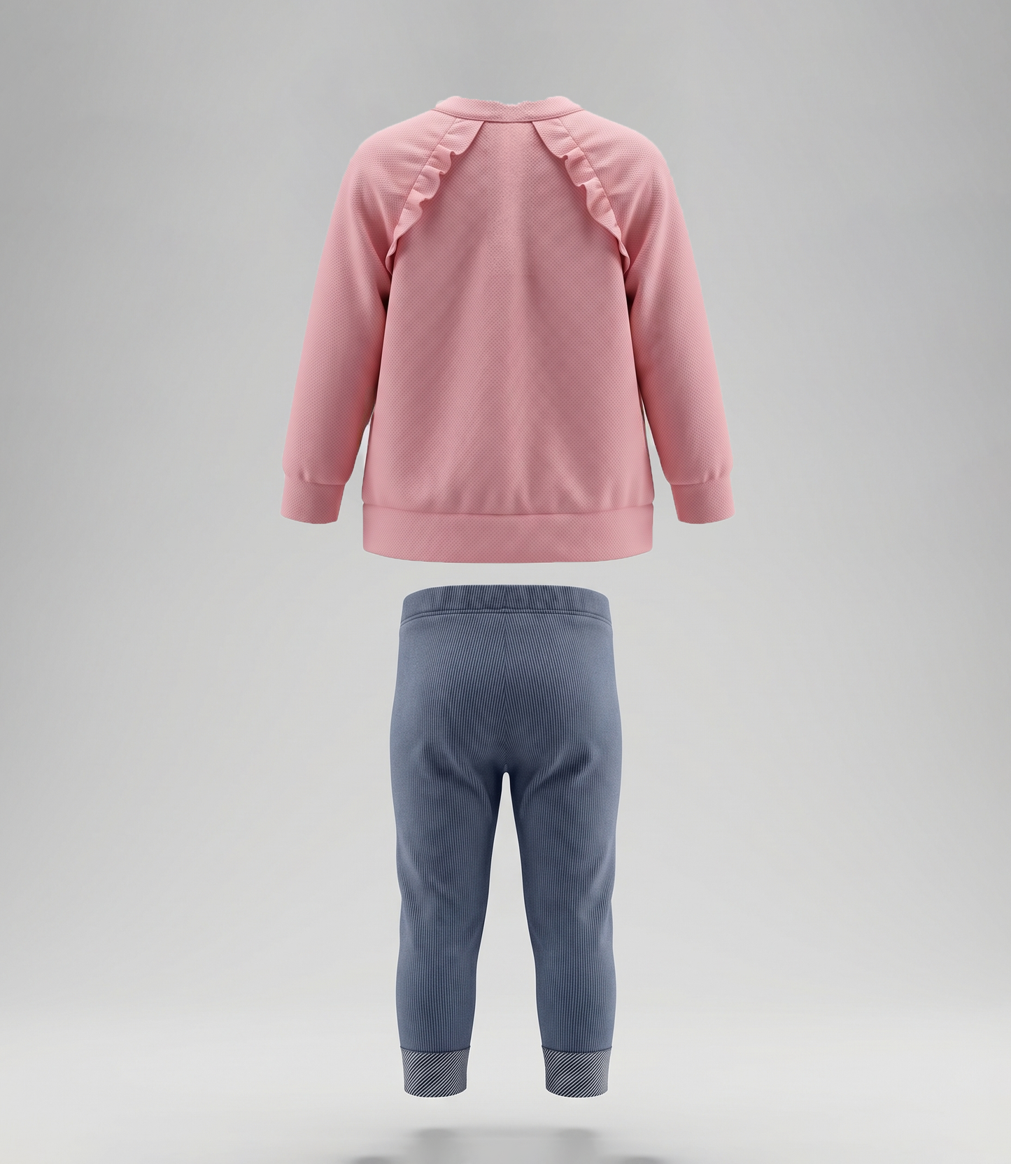 Conjunto niña con estampado 2 años / Coral