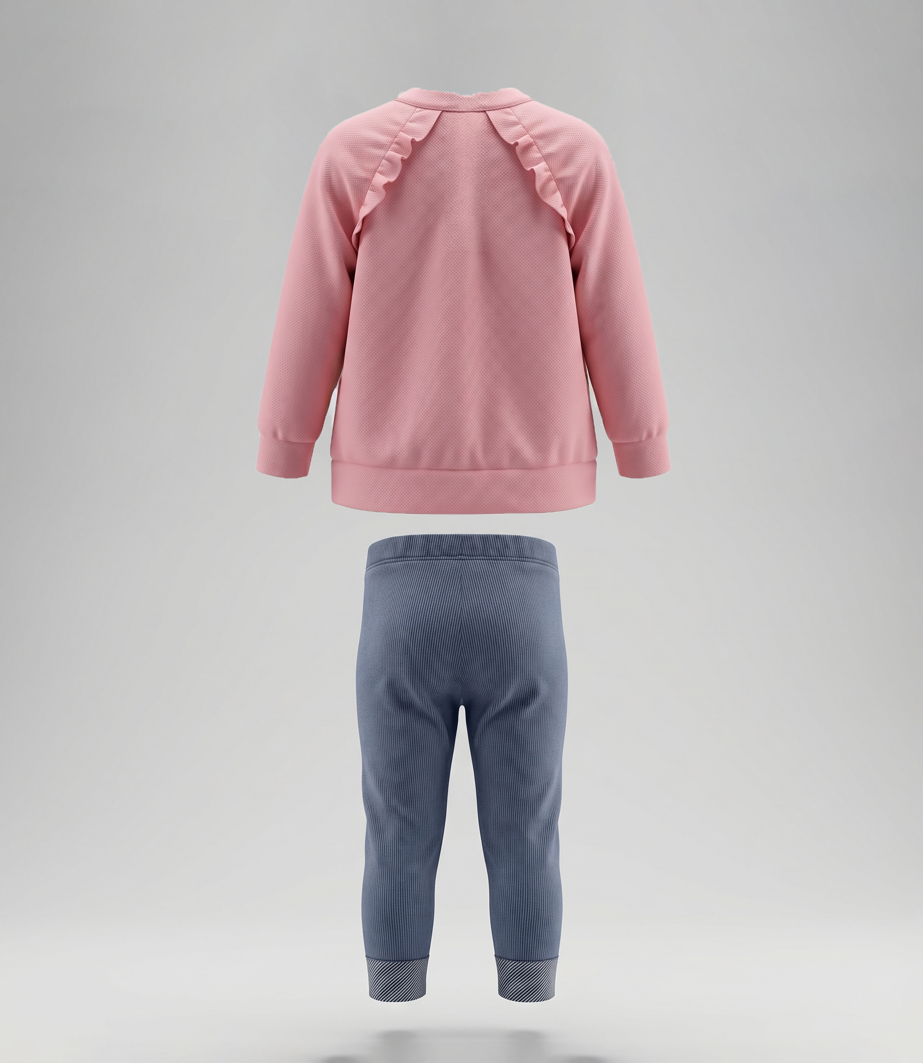 Conjunto niña con estampado 2 años / Coral