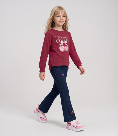 Conjunto niña con cherry 2 años / Frambuesa