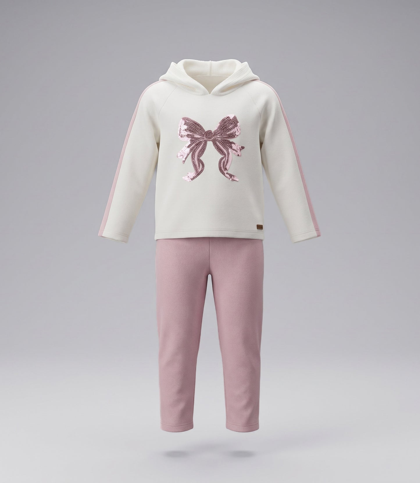 Conjunto niña con lazo 2 años / Rosado