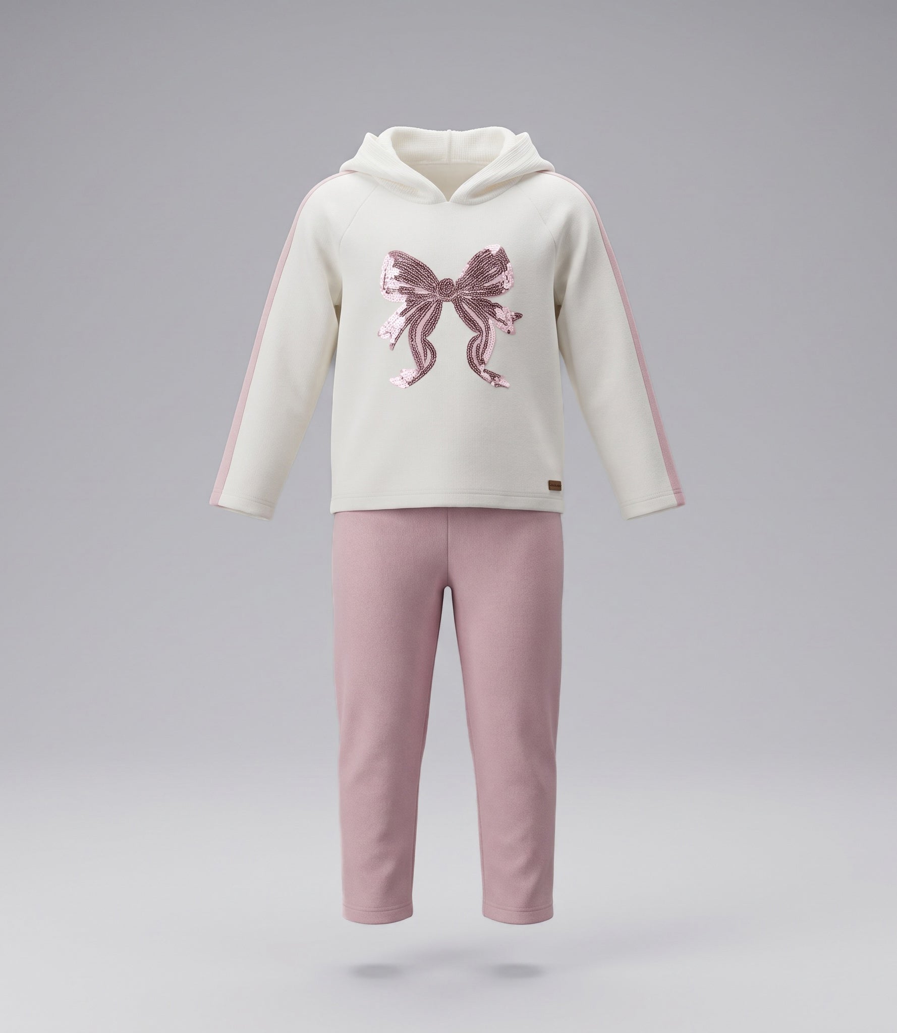 Conjunto niña con lazo 2 años / Rosado