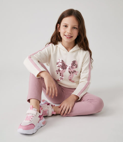 Conjunto niña con lazo 2 años / Rosado
