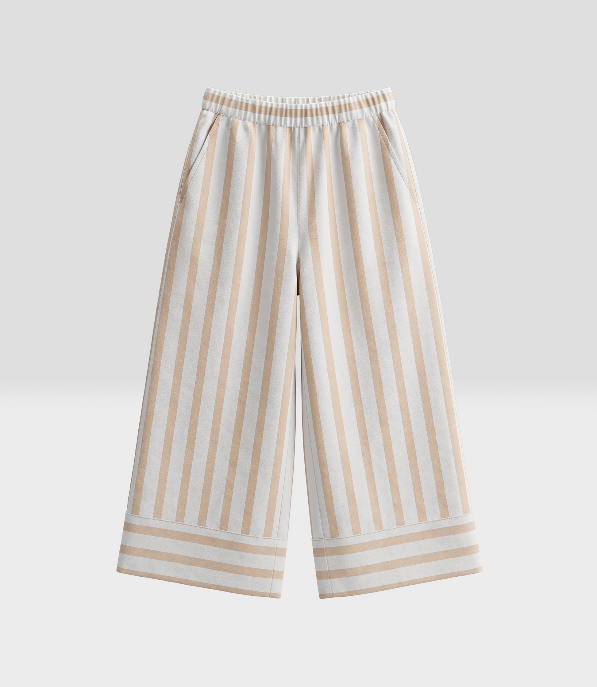 Conjunto niña rayado 2 años / Beige