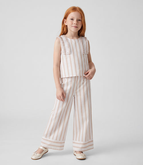 Conjunto niña rayado