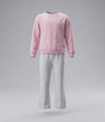 Conjunto niña comfy con lazos
