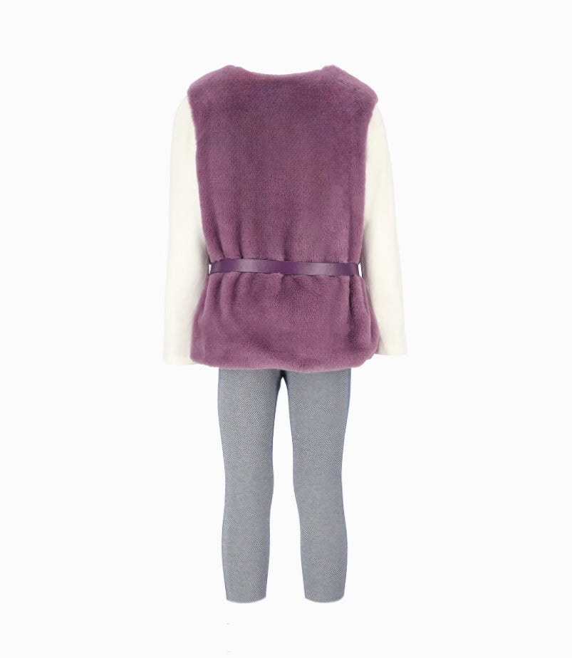 Conjunto Niña De Chaqueta, Polera Y Calzas