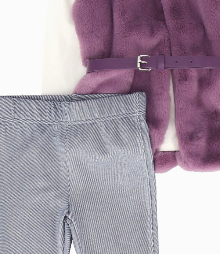 Conjunto Niña De Chaqueta, Polera Y Calzas