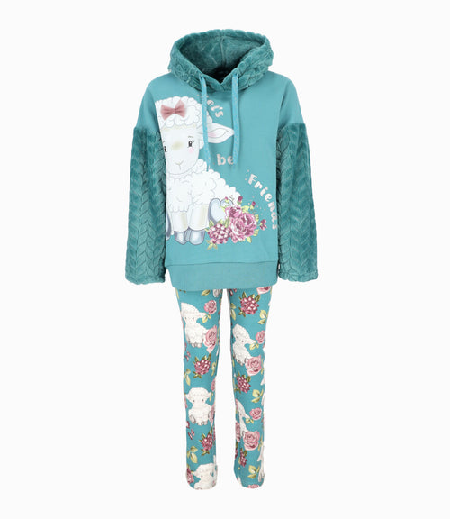 Conjunto niña con oveja 2 años / Petróleo