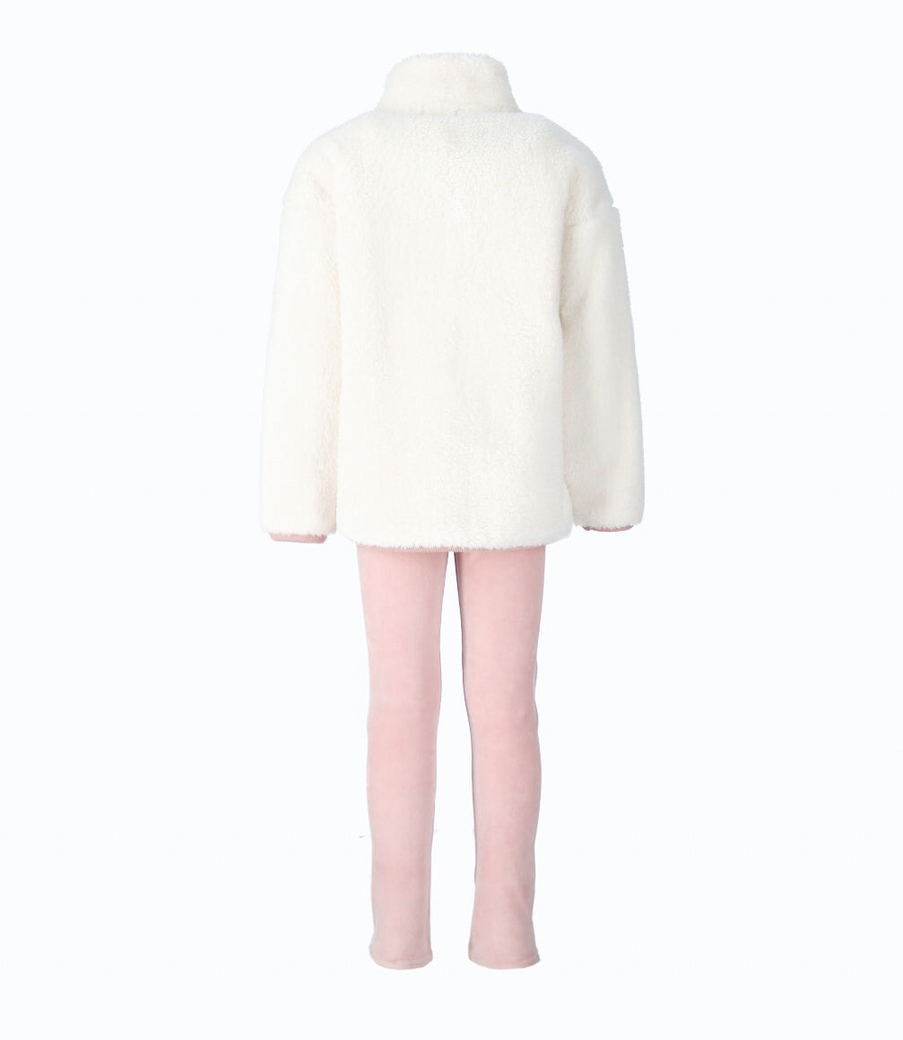 Conjunto niña de polar y calzas