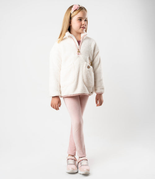 Conjunto niña de polar y calzas