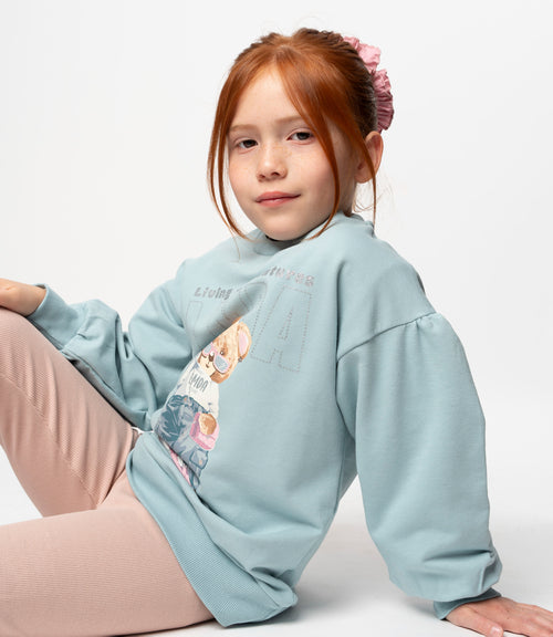 Conjunto niña con oso