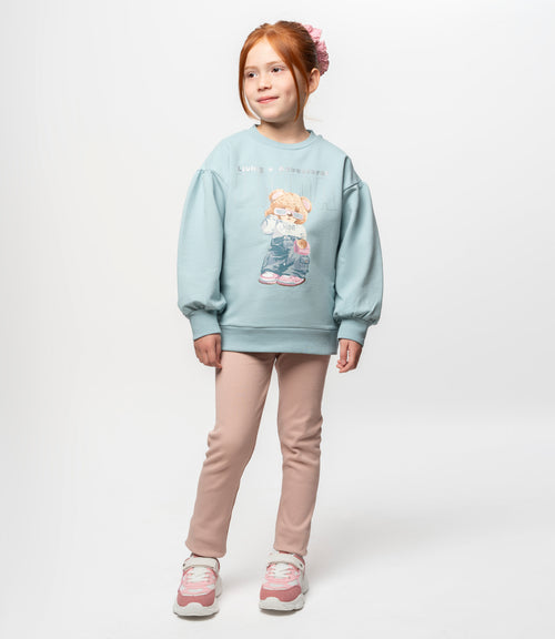 Conjunto niña con oso