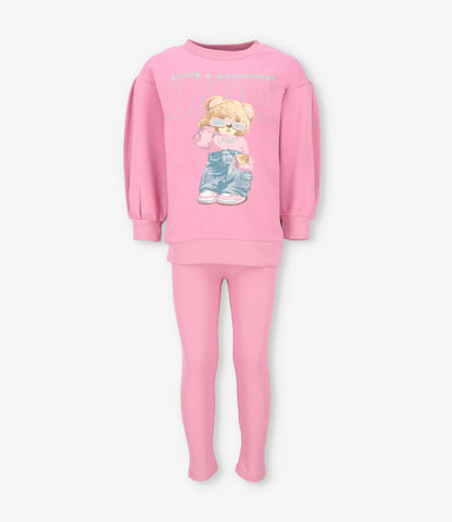 Conjunto niña con oso