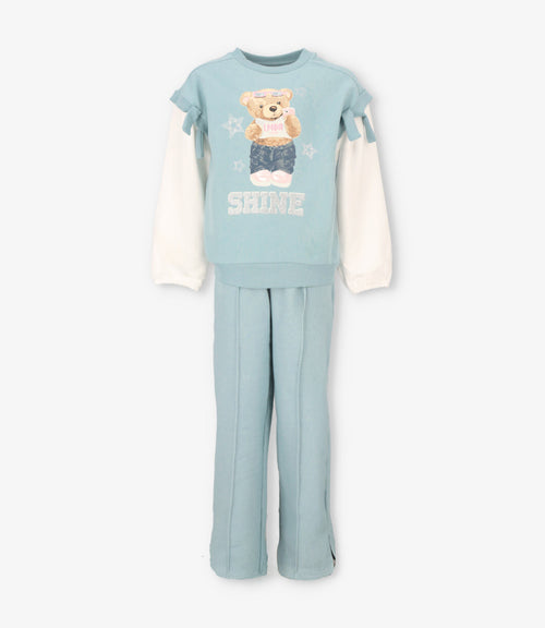 Conjunto niña con oso