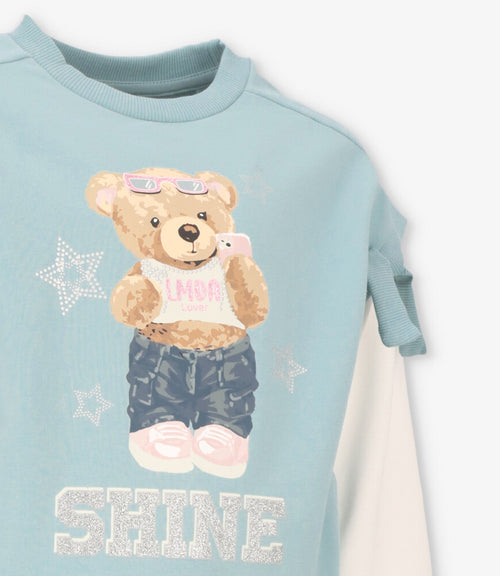Conjunto niña con oso