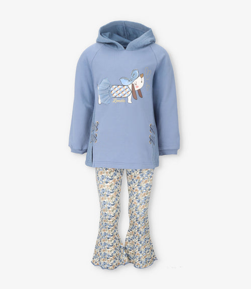 Conjunto niña con perro 2 años / Azul Marino