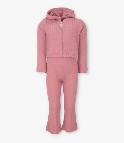 Conjunto niña tejido 2 años / Coral