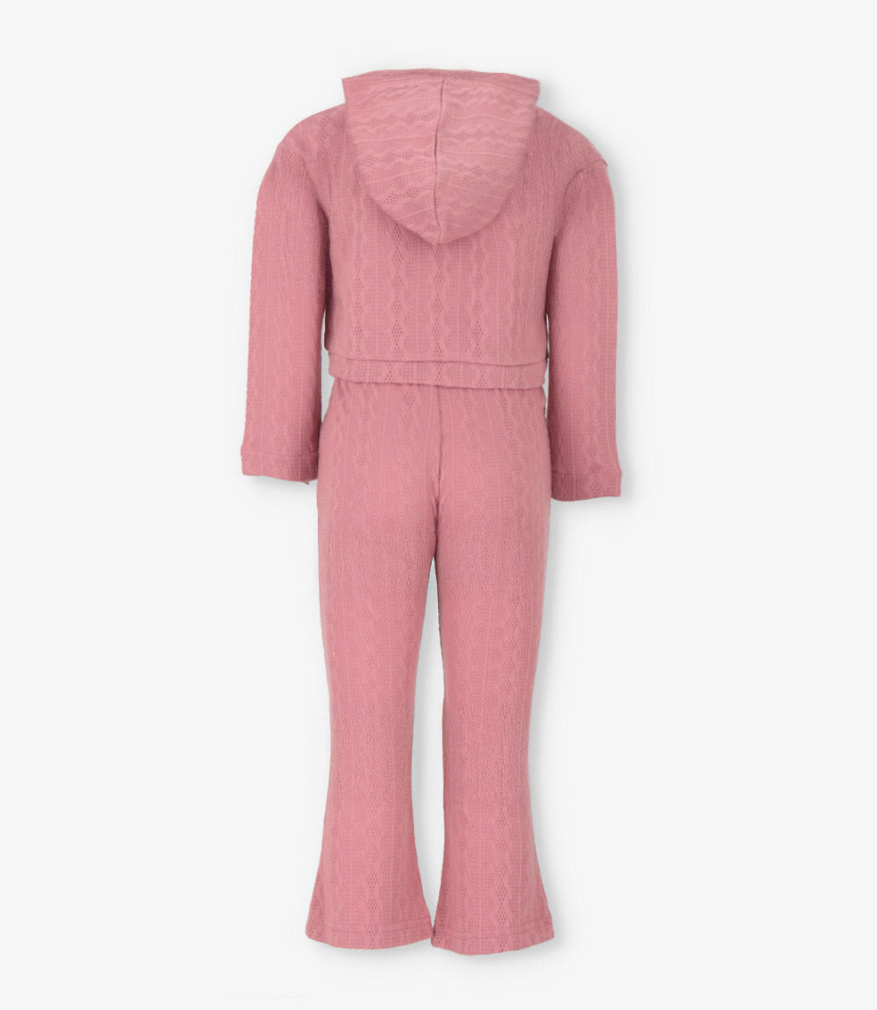 Conjunto niña tejido 2 años / Coral