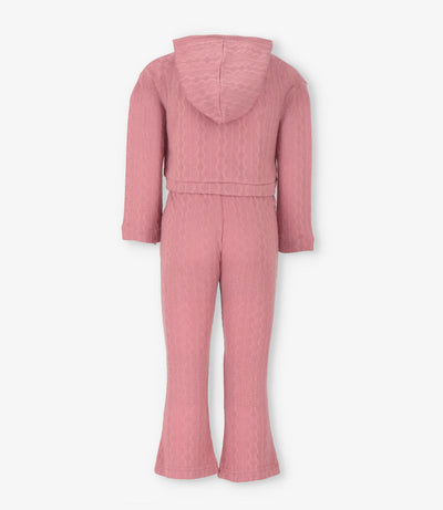 Conjunto niña tejido 2 años / Coral