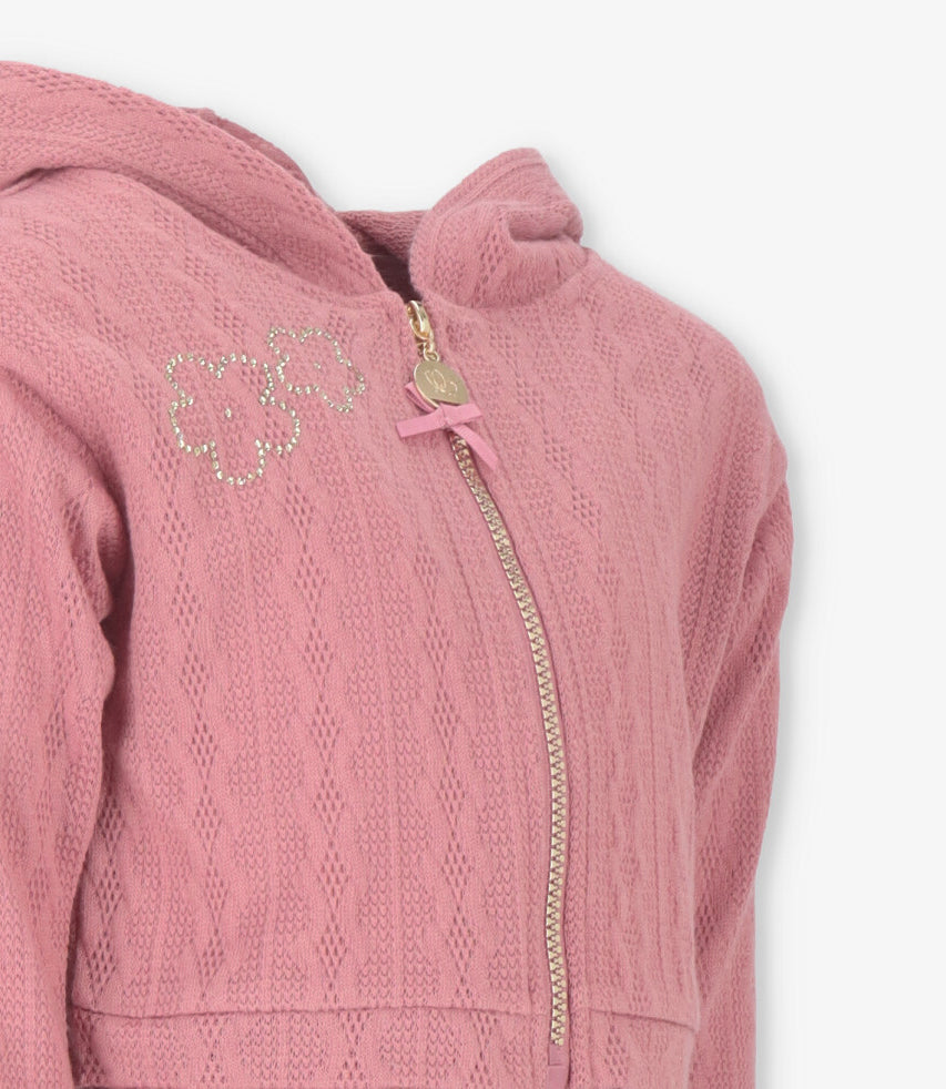 Conjunto niña tejido 2 años / Coral