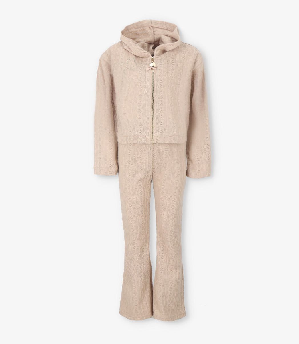 Conjunto niña tejido 2 años / Beige