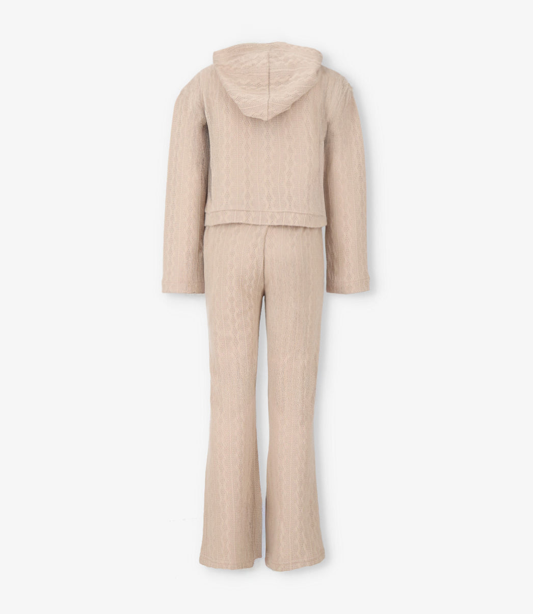 Conjunto niña tejido 2 años / Beige