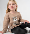 Conjunto niña con gato