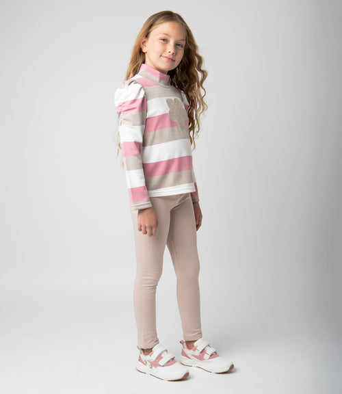 Conjunto niña con rayas