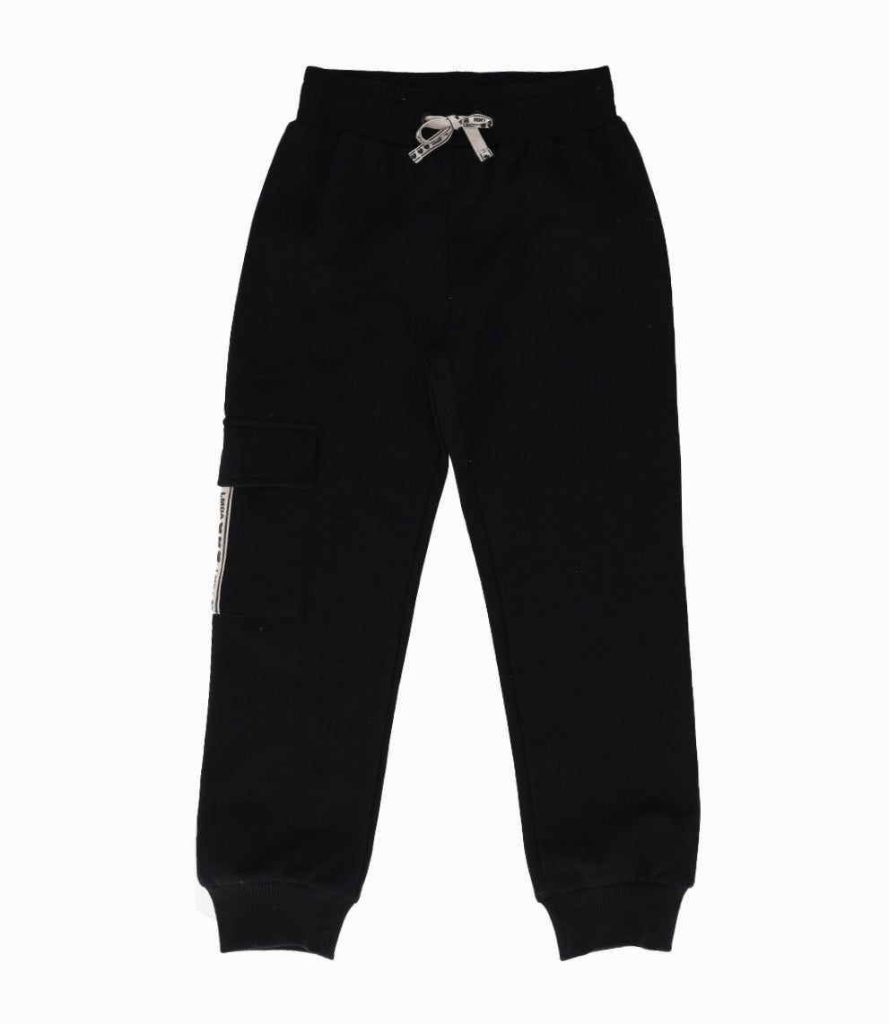Pantalón de buzo niña cargo 2 años / Negro