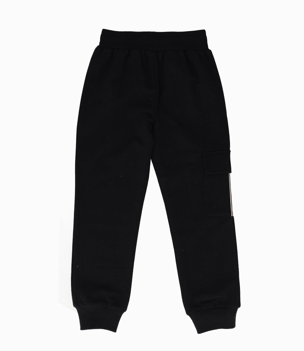Pantalón de buzo niña cargo 2 años / Negro