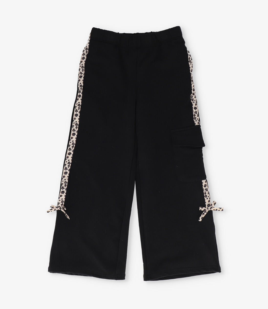 Pantalón buzo niña cargo 2 años / Negro