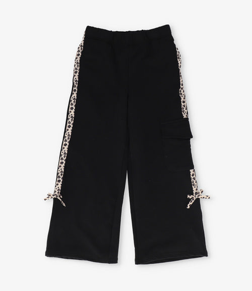 Pantalón buzo niña cargo 2 años / Negro