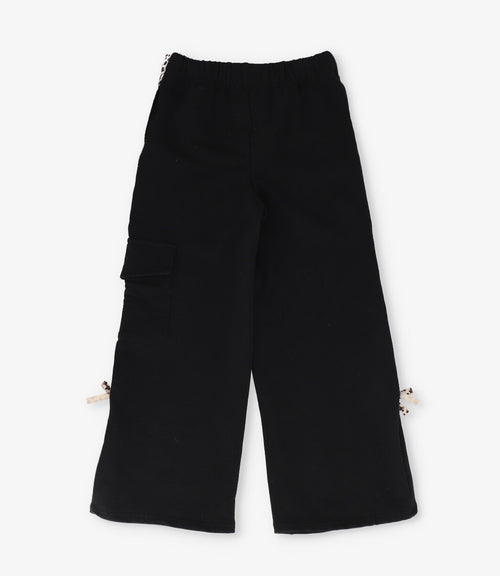Pantalón buzo niña cargo 2 años / Negro