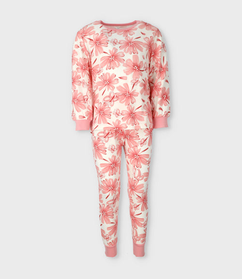 Pijama niña floreado