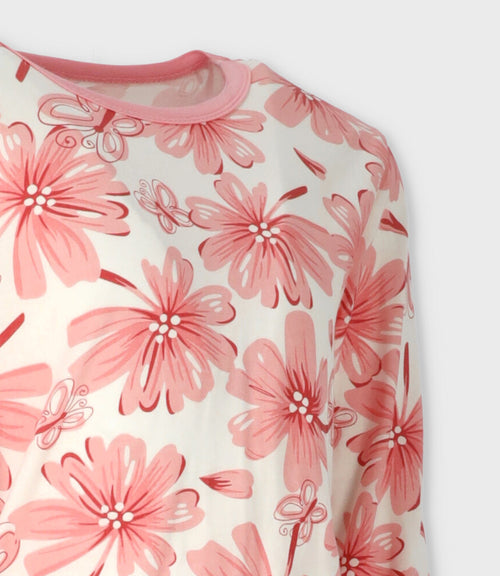 Pijama niña floreado