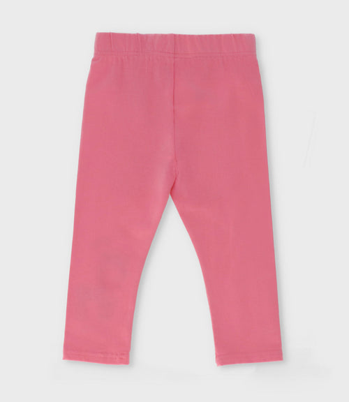 Calza niña con ciervo 2 años / Coral