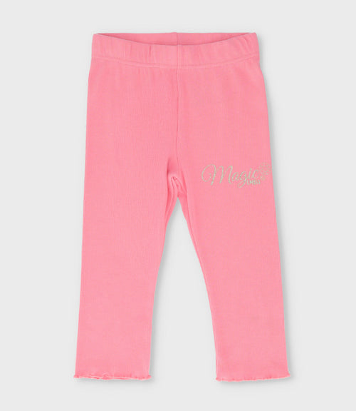 Calza niña básica 2 años / Coral