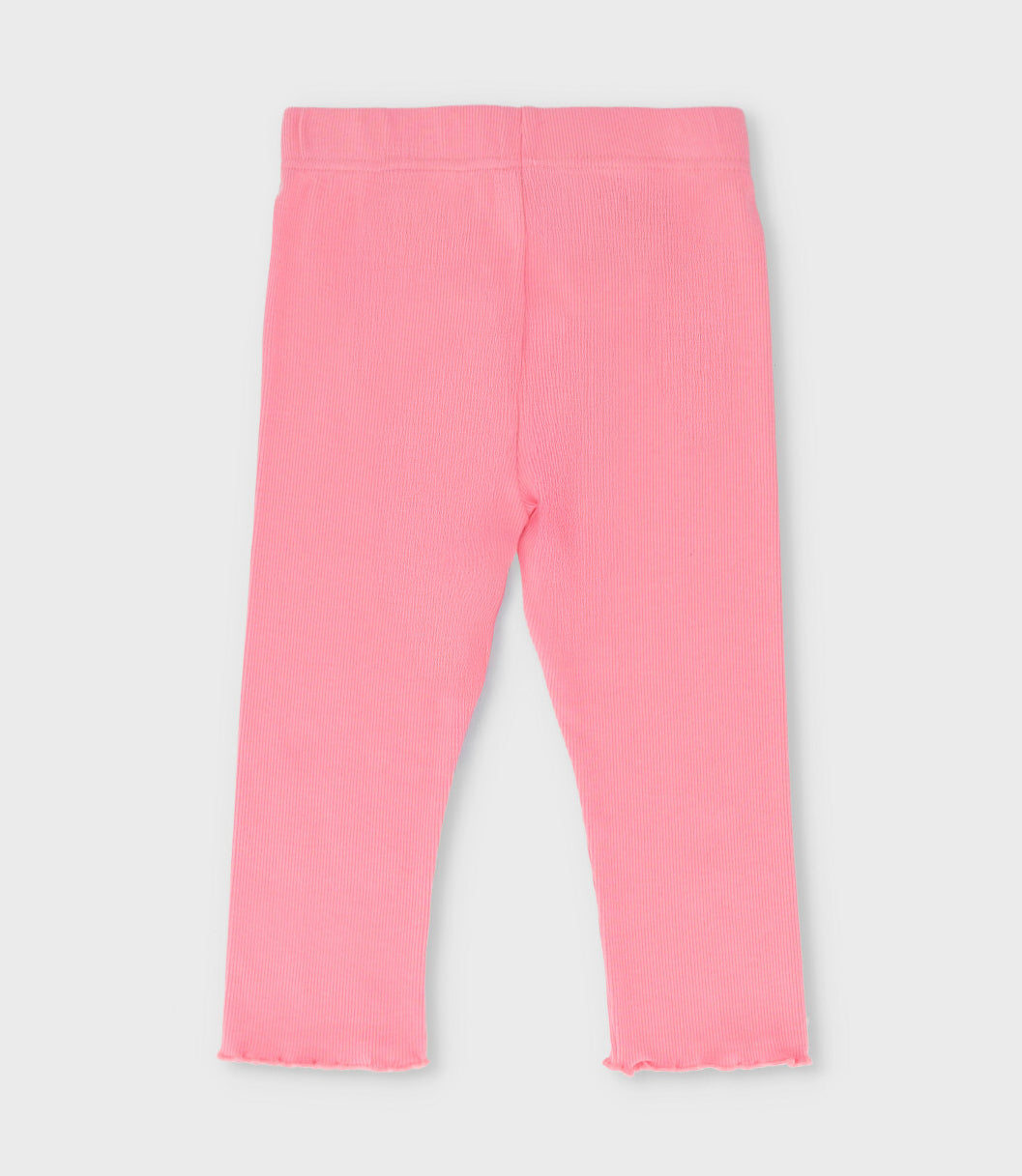 Calza niña básica 2 años / Coral