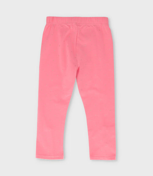 Calza niña con puntos 2 años / Coral