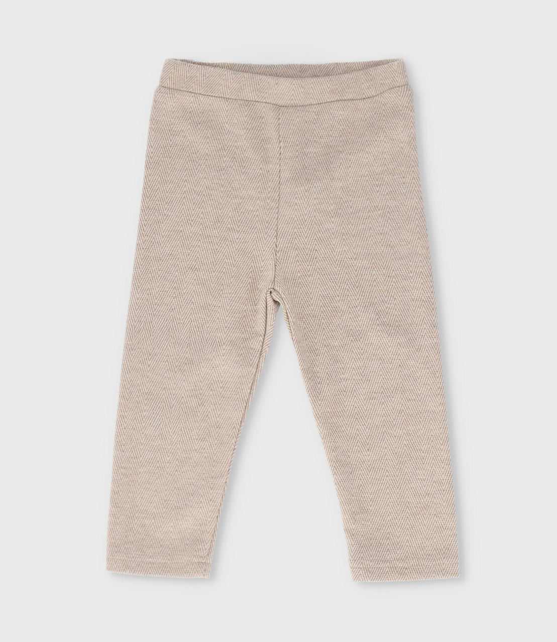 Calza niña diseño espiga 2 años / Beige