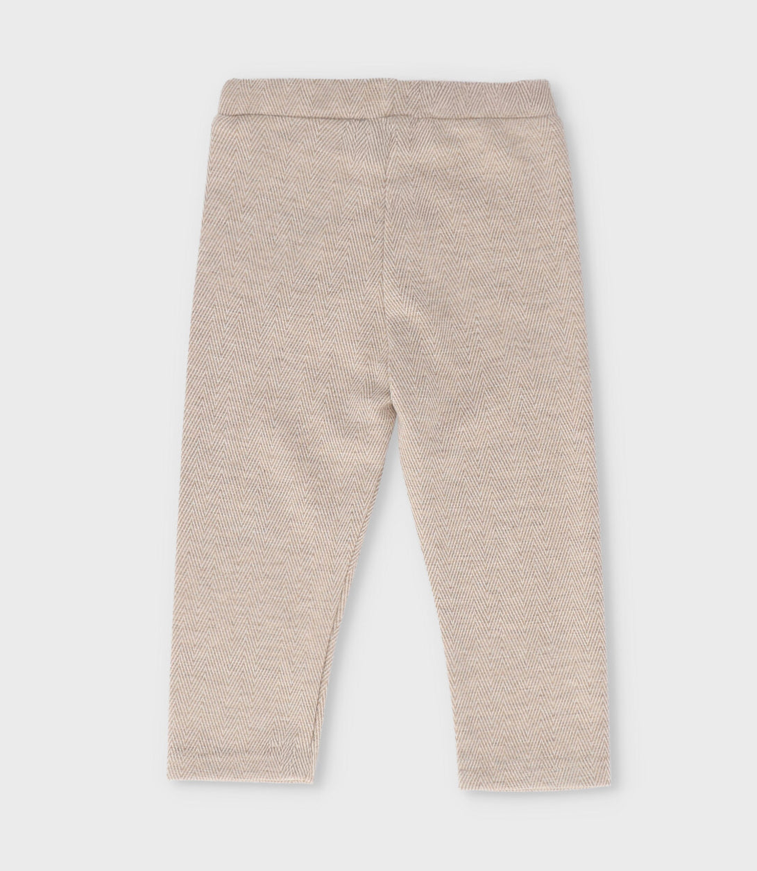 Calza niña diseño espiga 2 años / Beige
